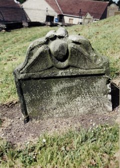 Detail of headstone.