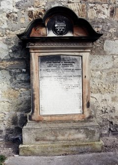 Detail of mural monument.