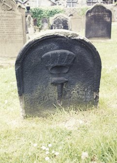 Detail of headstone.