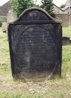 Detail of headstone.