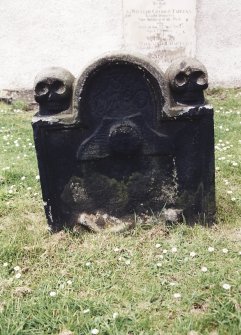 Detail of headstone.