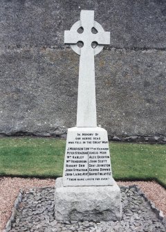 Detail of war memorial.