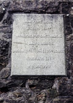 Detail of plaque on Archbishop Sharp's monument.