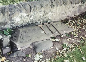 Coped grave-slab