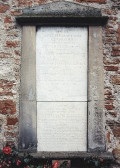 Detail of headstone.