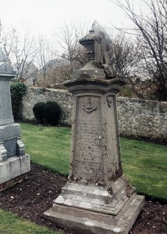 Detail of headstone.