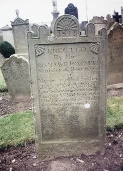 Detail of headstone.