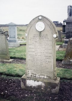 Detail of headstone.