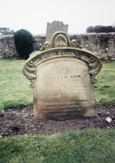 Detail of headstone.