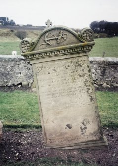 Detail of headstone.