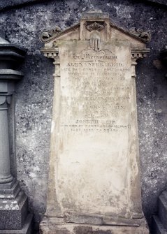 Detail of headstone.