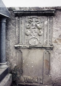 Detail of headstone.