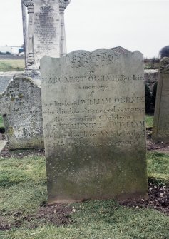 Detail of headstone.