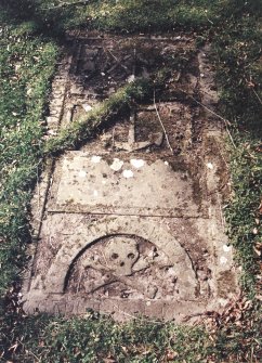 Detail of grave slab.