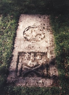 Detail of grave slab.