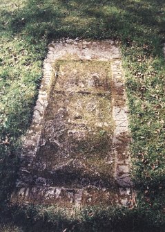 Detail of grave slab.