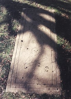 Detail of grave slab.