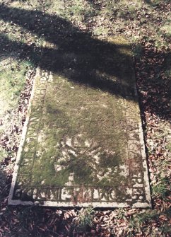 Detail of grave slab.