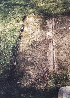 Detail of grave slab.