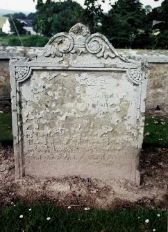 Detail of headstone.