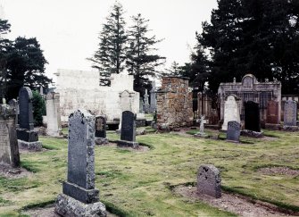 General view of churchyard.