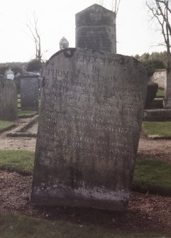 Detail of headstone.