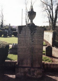 Detail of headstone.