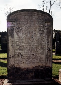 Detail of headstone.