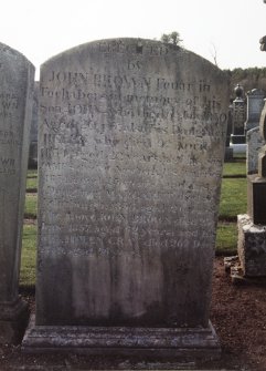 Detail of headstone.