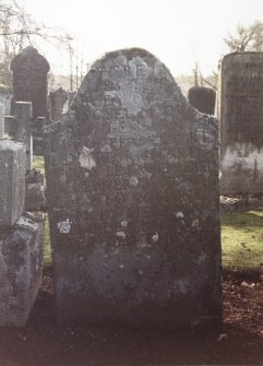 Detail of headstone.