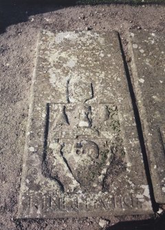 View of grave slab.