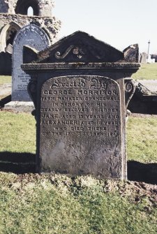 Detail of headstone