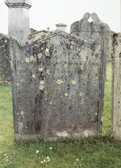 Detail of headstone.