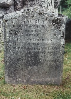 Detail of headstone.