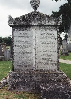 Detail of headstone.