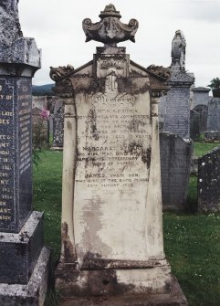 Detail of headstone.