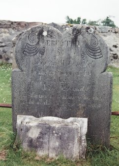 Detail of headstone.