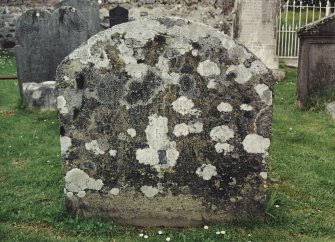 Detail of headstone.