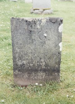 Detail of headstone.