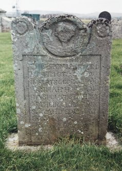 Detail of headstone.