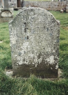 Detail of headstone.