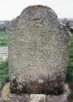 Detail of headstone.