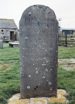 Detail of headstone.