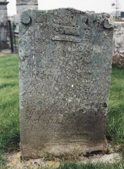 Detail of headstone.