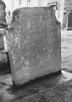 Detail of headstone.