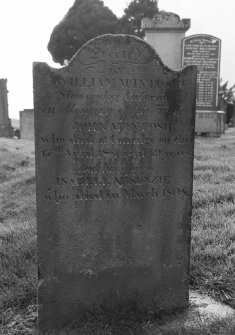 Detail of headstone.