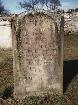 View of headstone to John McKenzie.