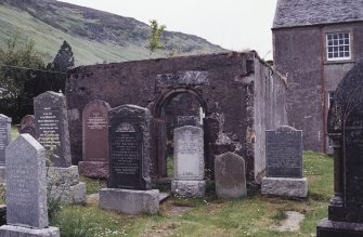 General view of churchyard and MacKenzie enclosure.