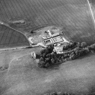 Aerial view of castle