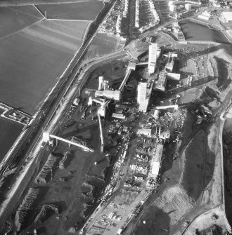 Aerial view of Seafield Colliery